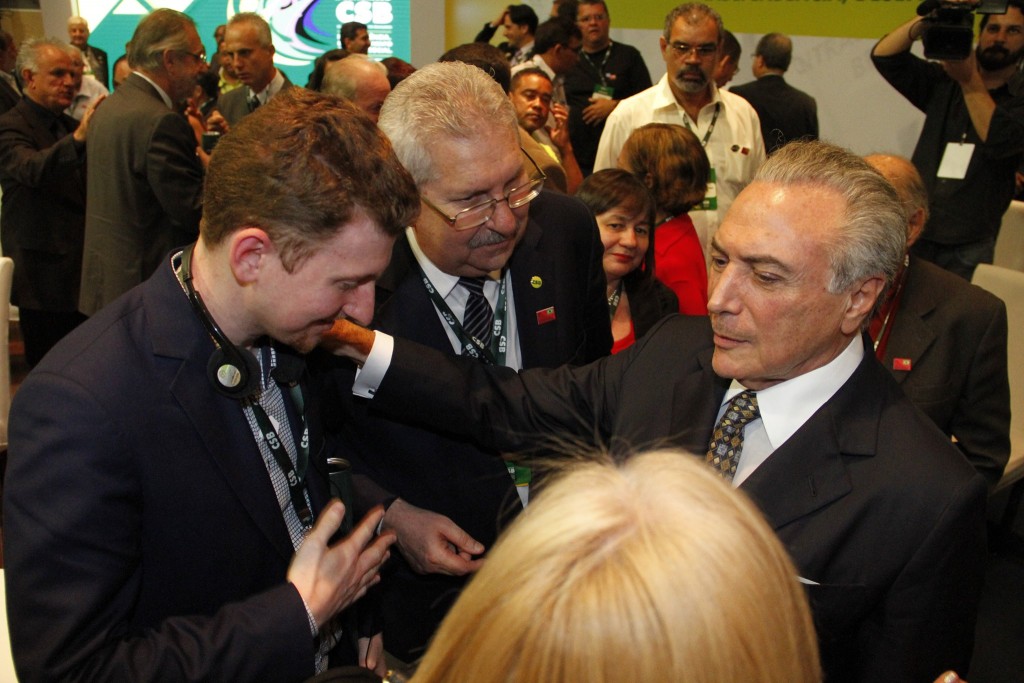 Caleb Maupin with Vice-President of Brazil